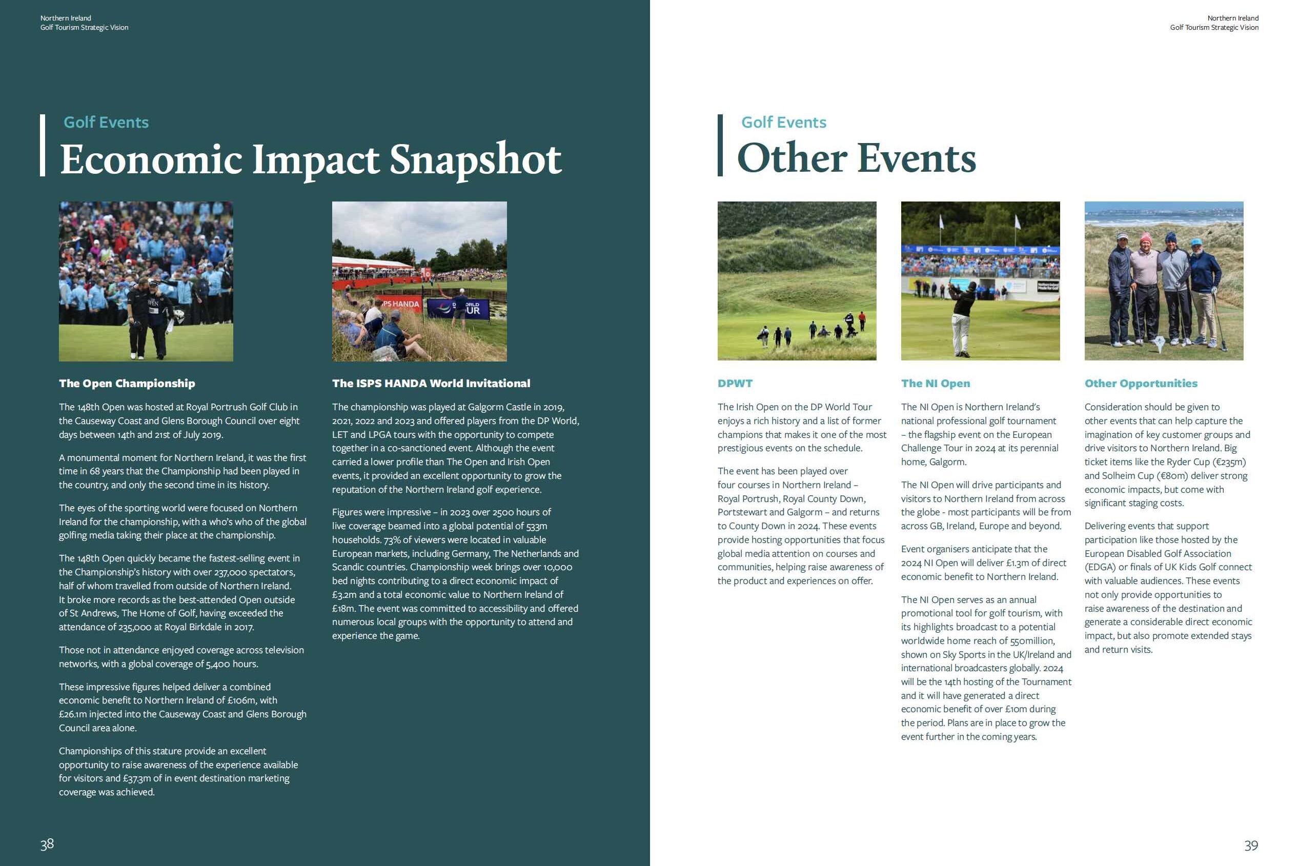 tourism northern ireland golf strategy